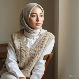 5 Gaya Layering Hijab & Rompi: Tampil Trendi Kekinian