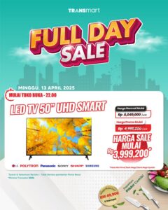 Dapatkan Smart TV LED 50 Inch Murah di Transmart! Diskon Besar!