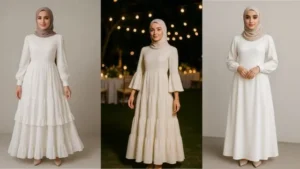 Gamis Putih Idul Adha 2025: 5 Model Elegan & 6 Busana Muslimah Terbaik