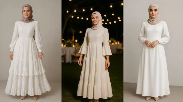 Gamis Putih Idul Adha 2025: 5 Model Elegan & 6 Busana Muslimah Terbaik