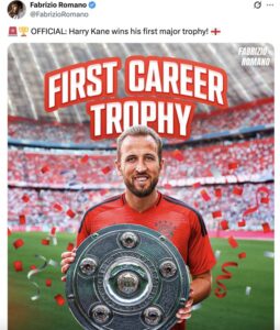 Harry Kane Juara! Trofi Akhirnya Diangkat, Mimpi Terwujud