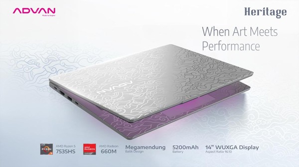 Laptop Advan Workplus Heritage: Elegan, Batik, Performa Tangguh