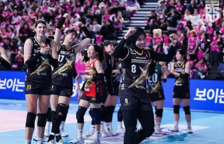 Megawati Top Skor! Sparks Tantang Pink Spiders di Final Liga Voli Korea