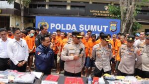 Polrestabes Medan Bongkar 61 Kasus Pencurian April 2025