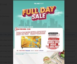 Rebut LED TV 50 UHD Murah, Diskon Rp2 Juta! Transmart