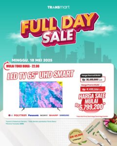 Rebut Smart TV UHD 50 Inch, Diskon Jutaan di Transmart!