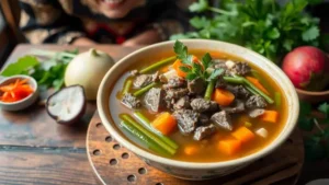 Resep Asem-asem Sapi Segar: Buncis Wortel Kuah Menggoda