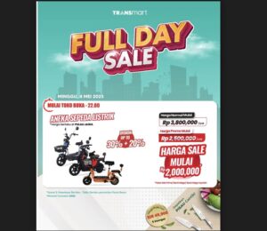 Sepeda Listrik Diskon Gila! 50% OFF, Buruan ke Transmart!