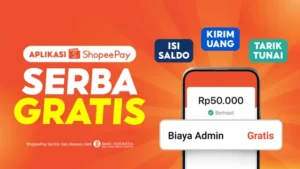 ShopeePay Gratis: Kirim, Top Up, Tarik Tunai Tanpa Biaya