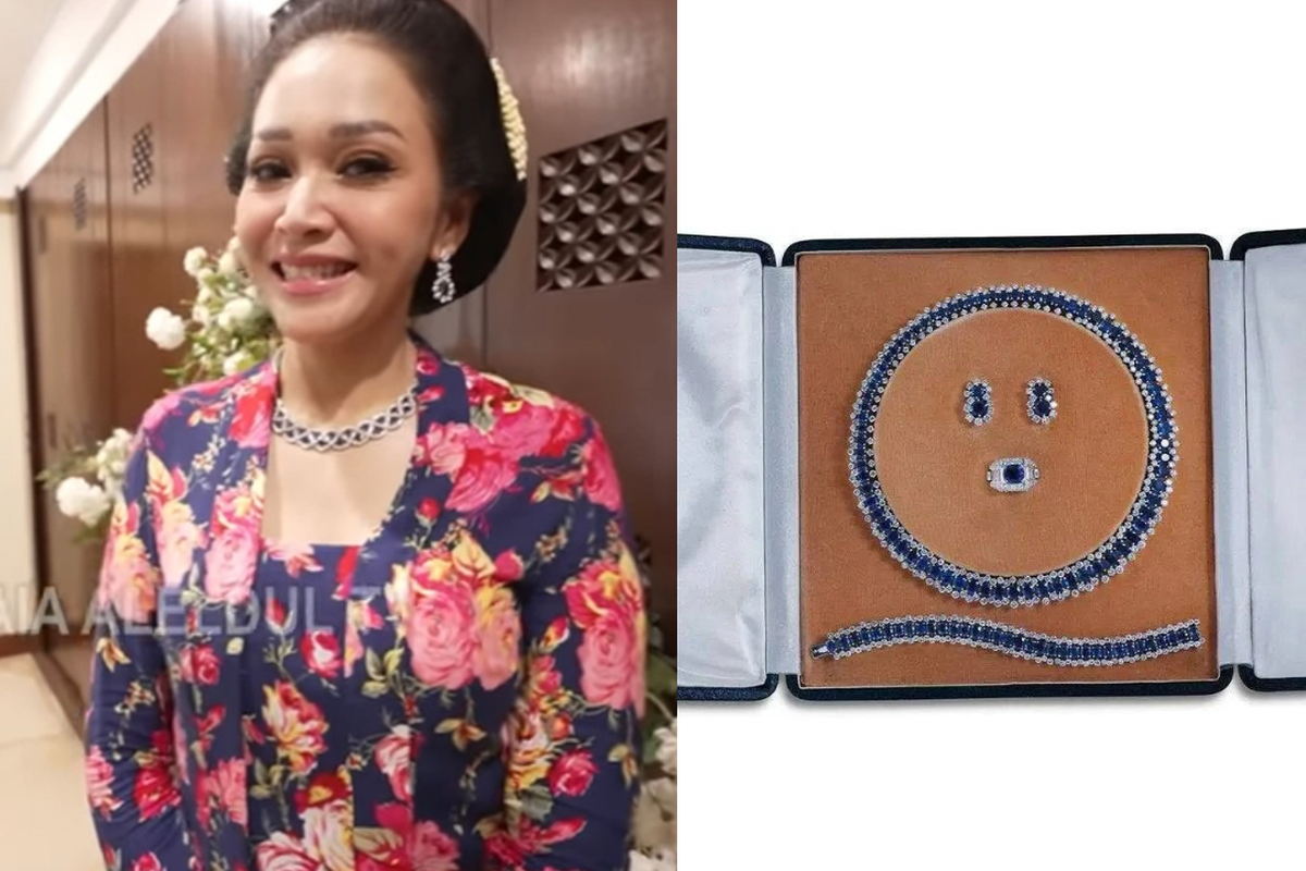 Harga Fantastis! Cincin Blue Sapphire Maia Estianty di Siraman Al Ghazali