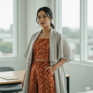 Inspirasi 10 Baju Tenun Kantor Wanita 2025: Elegan & Modern