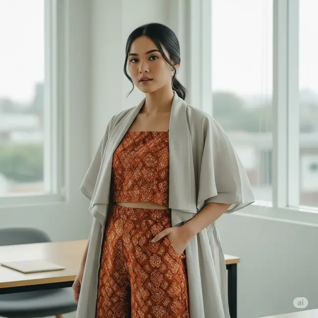 Inspirasi 10 Baju Tenun Kantor Wanita 2025: Elegan & Modern