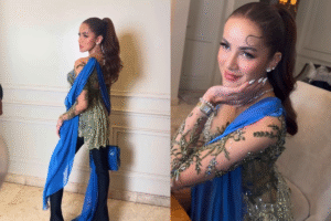 Olla Ramlan memesona, Selendang Biru di Ngunduh Mantu Al Alyssa