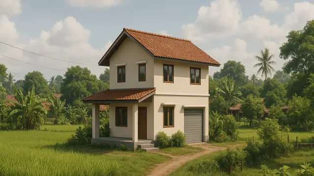 Pensiun Tenang? 11 Rumah Desa Asri, Desain Sederhana