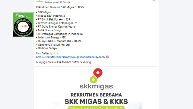Waspada! Penipuan Rekrutmen SKK Migas & KKKS: Hindari Ini